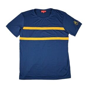Redvanly Shirt Mens Large Blue Yellow Performance Stretch Cinnamon‎ Hill